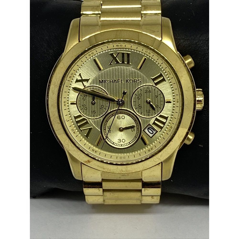 Michael Kors Cooper MK6274 Women's Gold Stainless Steel Analog Dial Watch EY894 - Picture 2 of 12